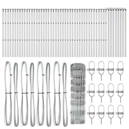 vidaXL Zaunpfosten Galvanisiert 100 x 0,8 m Stahl