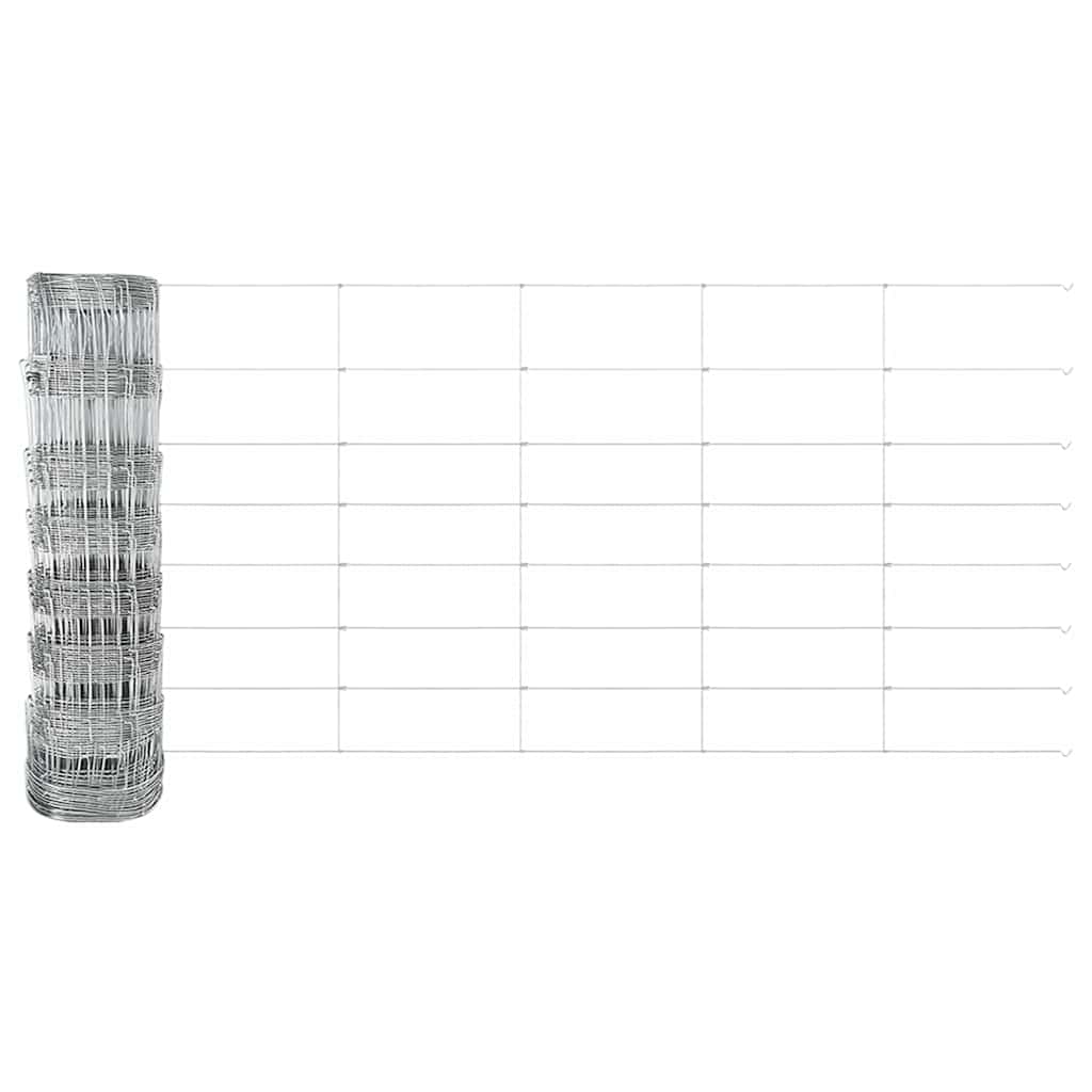 vidaXL Zaunpfosten Galvanisiert 100 x 0,8 m Stahl