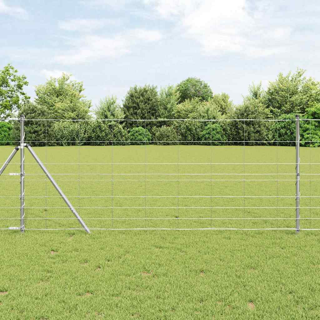 vidaXL Zaunpfosten Galvanisiert 100 x 1 m Stahl
