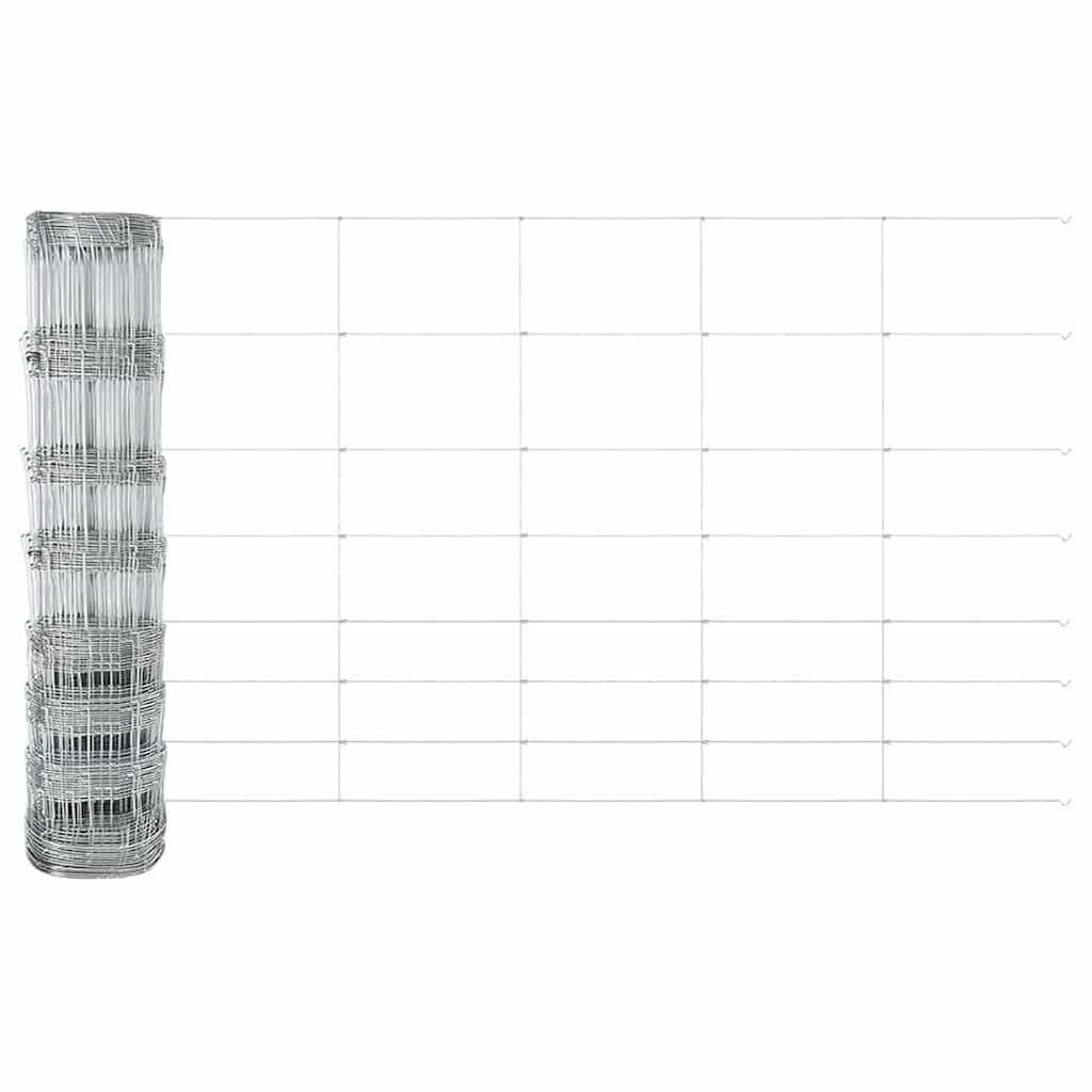 vidaXL Zaunpfosten Galvanisiert 100 x 1 m Stahl