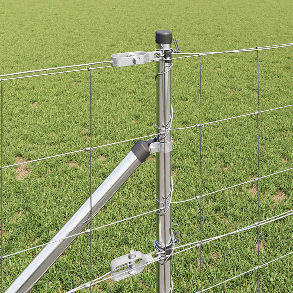 vidaXL Zaunpfosten Galvanisiert 25 x 0,8 m Stahl