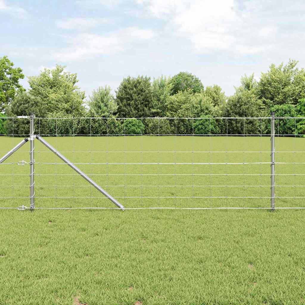 vidaXL Zaunpfosten Galvanisiert 25 x 0,8 m Stahl