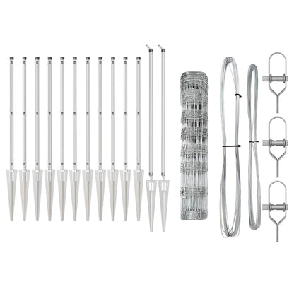 Zaunpfosten Galvanisiert 25 x 0,8 m Stahl