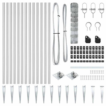 Zaunpfosten Galvanisiert 25 x 0,8 m Stahl