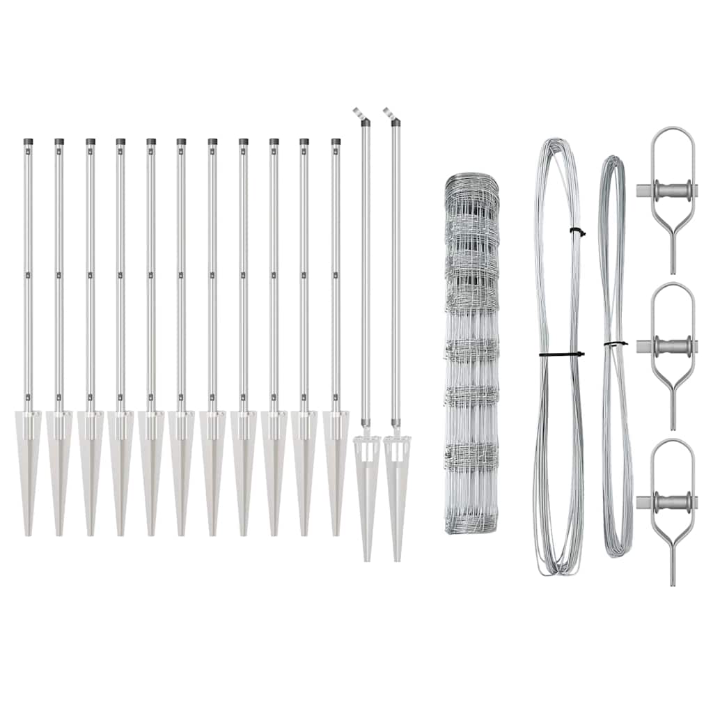 Zaunpfosten Galvanisiert 25 x 1 m Stahl