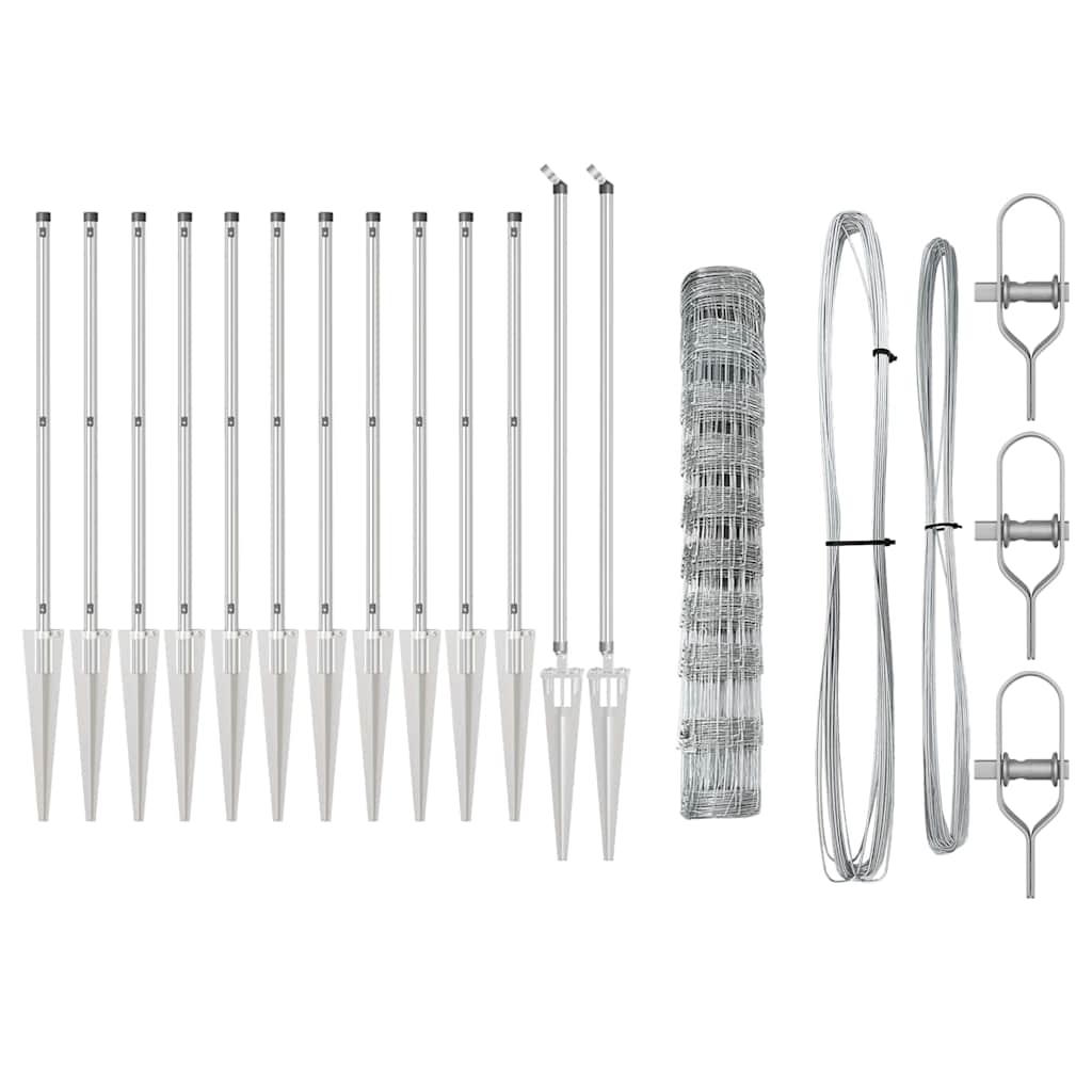 Zaunpfosten Galvanisiert 25 x 1 m Stahl