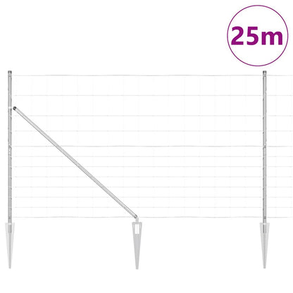 Zaunpfosten Galvanisiert 25 x 1,4 m Stahl