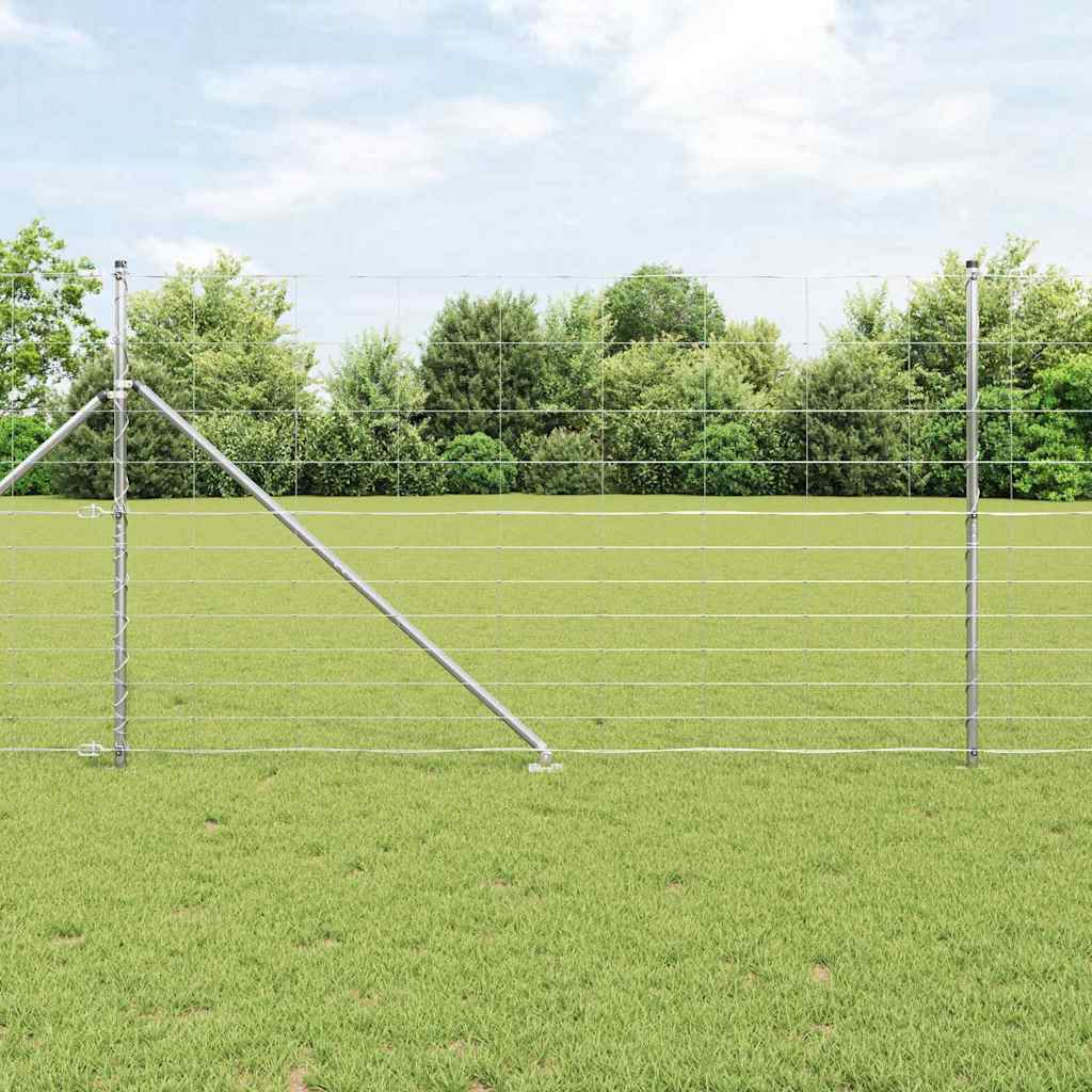 vidaXL Zaunpfosten Galvanisiert 25 x 1,4 m Stahl