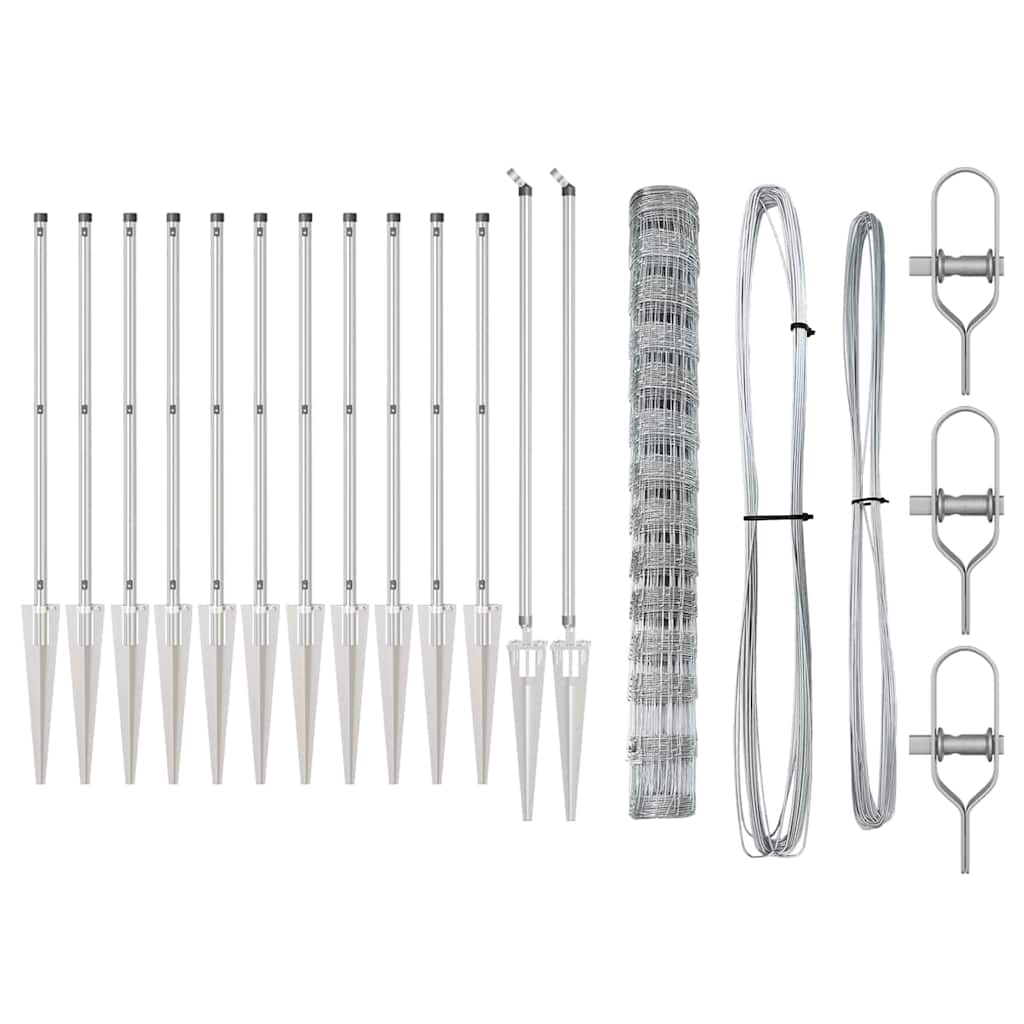 Zaunpfosten Galvanisiert 25 x 1,4 m Stahl