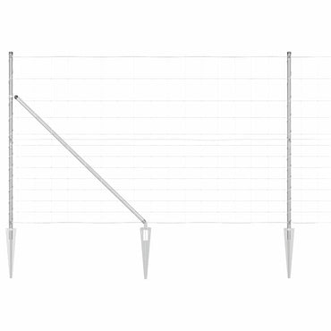 vidaXL Zaunpfosten Galvanisiert 25 x 1,5 m Stahl