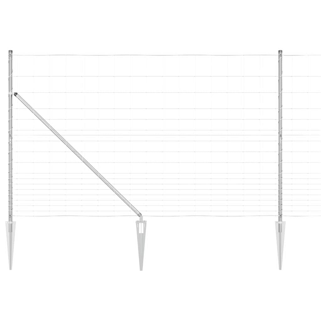 vidaXL Zaunpfosten Galvanisiert 25 x 1,5 m Stahl