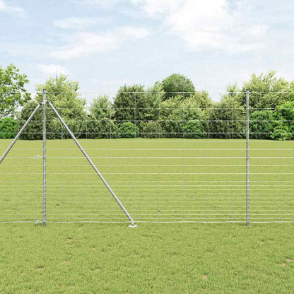 vidaXL Zaunpfosten Galvanisiert 25 x 1,6 m Stahl