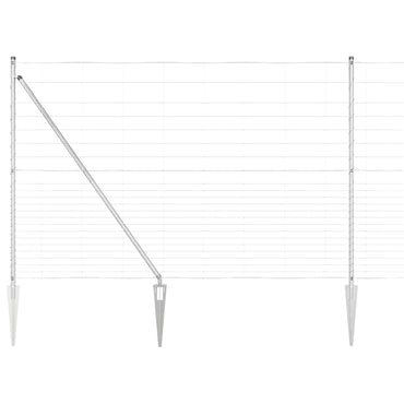 vidaXL Zaunpfosten Galvanisiert 25 x 1,6 m Stahl