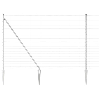 Zaunpfosten Galvanisiert 25 x 1,6 m Stahl