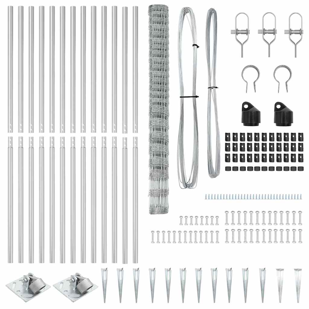 Zaunpfosten Galvanisiert 25 x 1,6 m Stahl