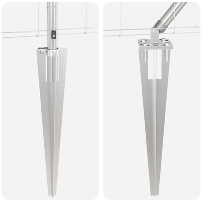 Zaunpfosten Galvanisiert 50 x 0,8 m Stahl