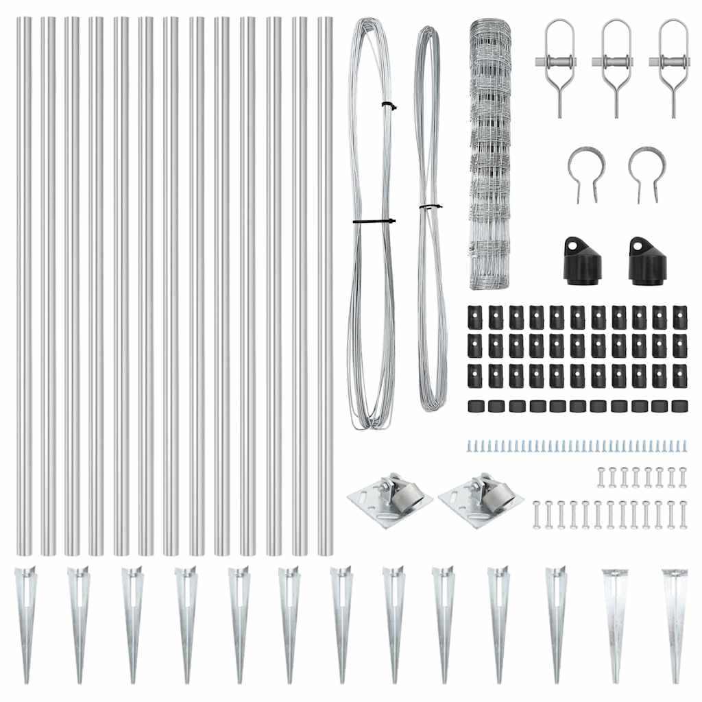 Zaunpfosten Galvanisiert 50 x 1 m Stahl