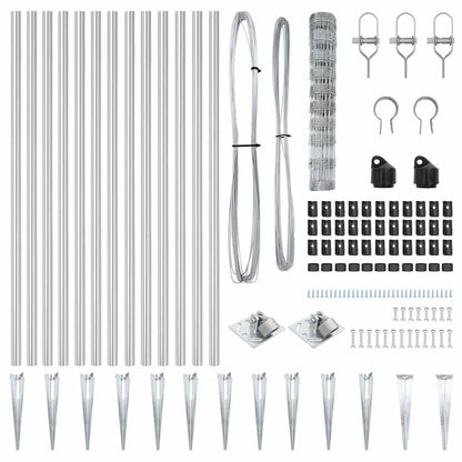 Zaunpfosten Galvanisiert 50 x 1 m Stahl