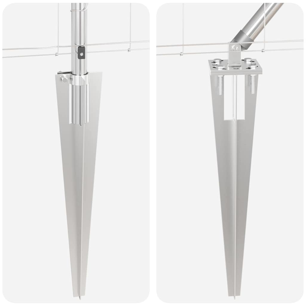 Zaunpfosten Galvanisiert 50 x 1,2 m Stahl