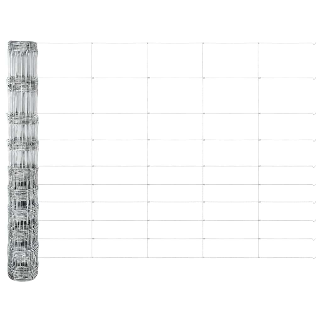 vidaXL Zaunpfosten Galvanisiert 50 x 1,2 m Stahl