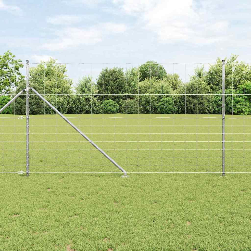 vidaXL Zaunpfosten Galvanisiert 50 x 1,4 m Stahl