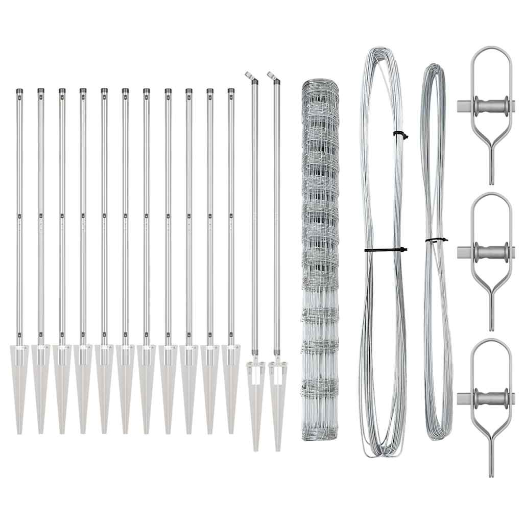 Zaunpfosten Galvanisiert 50 x 1,5 m Stahl