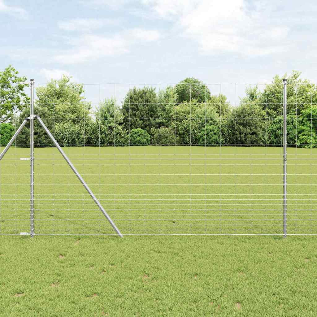 vidaXL Zaunpfosten Galvanisiert 50 x 1,5 m Stahl