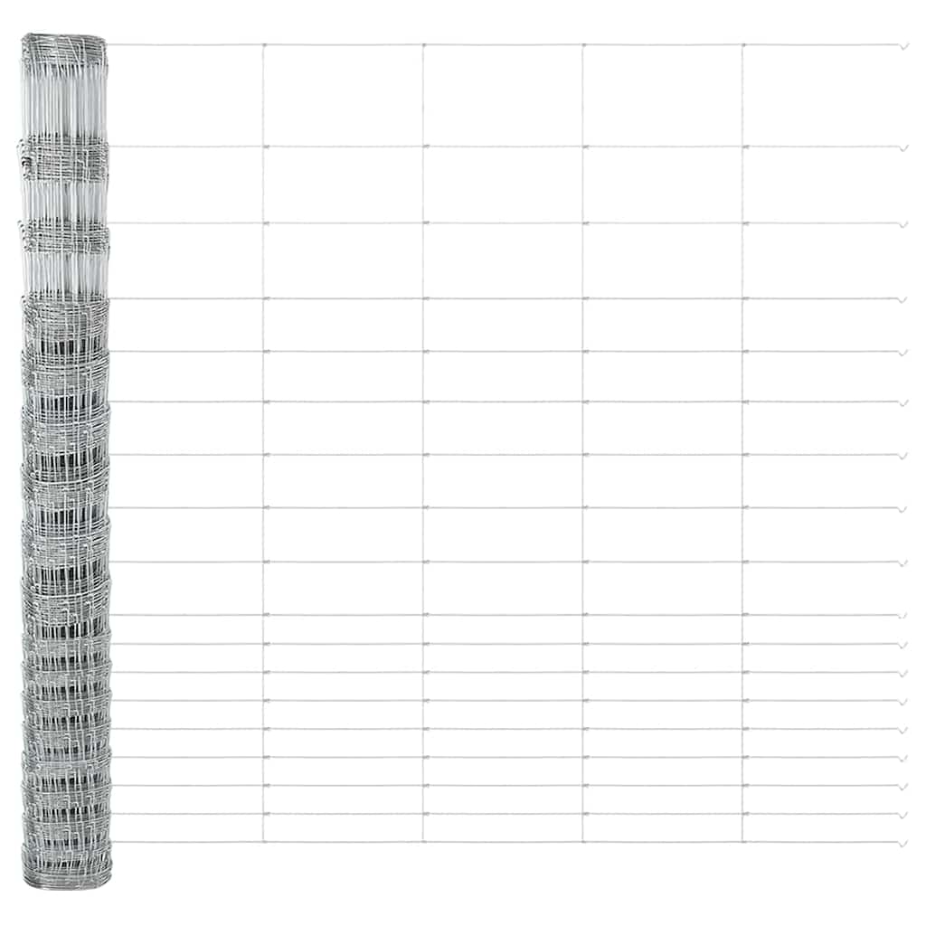 vidaXL Zaunpfosten Galvanisiert 50 x 1,5 m Stahl