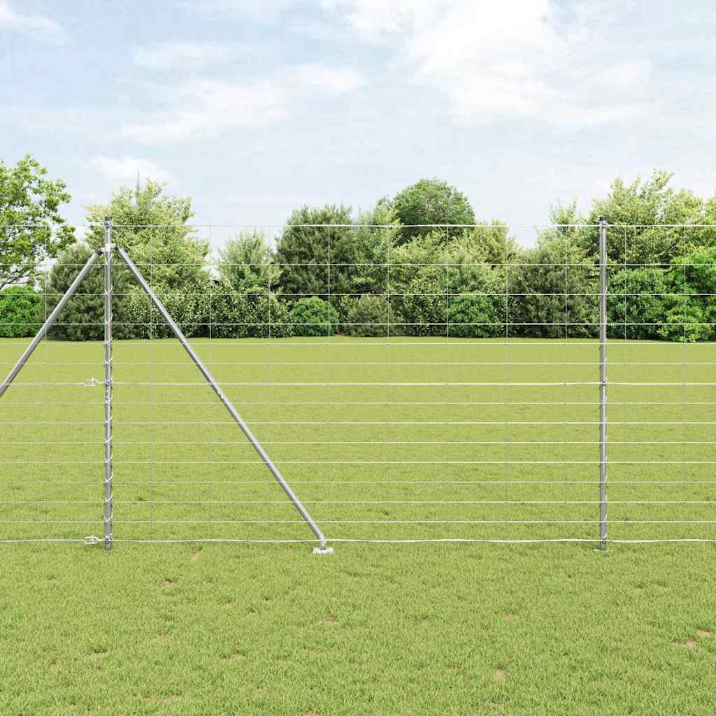vidaXL Zaunpfosten Galvanisiert 50 x 1,6 m Stahl