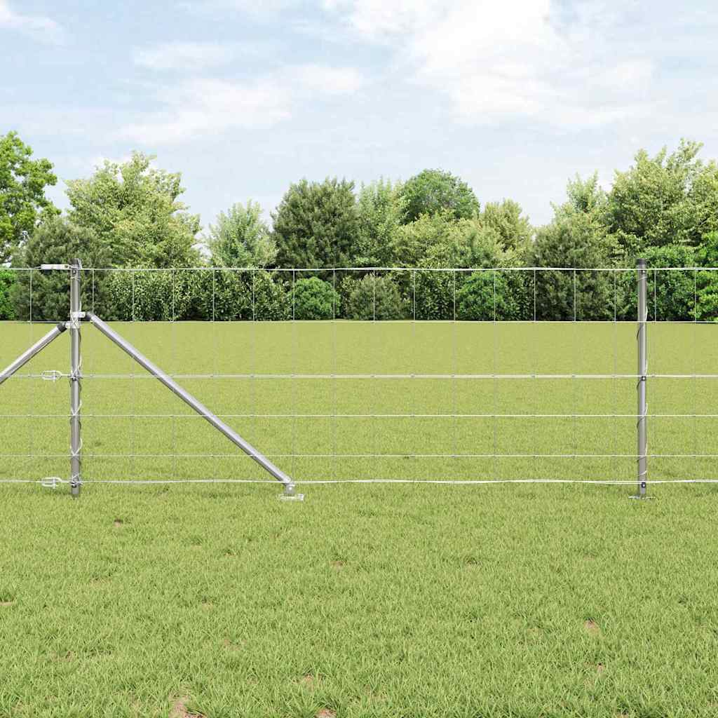 vidaXL Zaunpfosten Galvanisiert 100 x 0,8 m Stahl