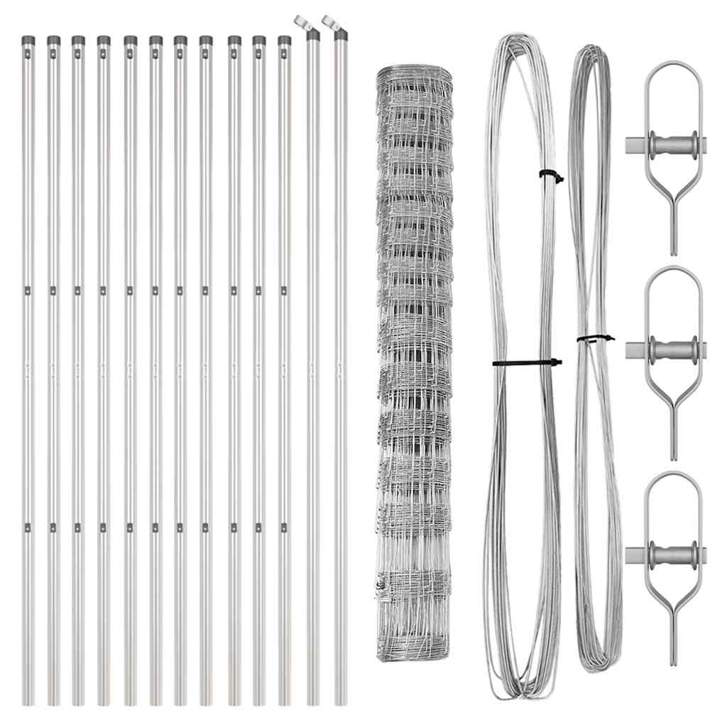 vidaXL Zaunpfosten Galvanisiert 100 x 0,8 m Stahl