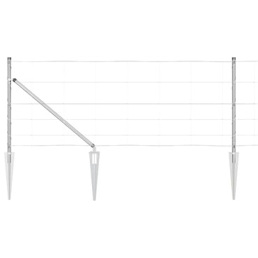 vidaXL Zaunpfosten Galvanisiert 100 x 0,8 m Stahl