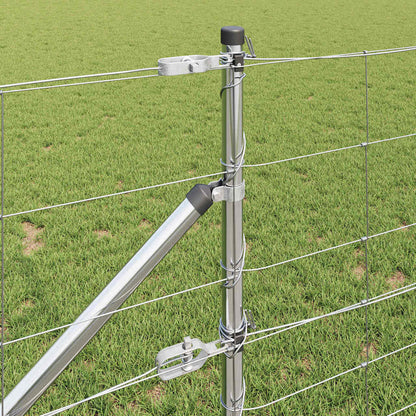 vidaXL Zaunpfosten Galvanisiert 100 x 0,8 m Stahl