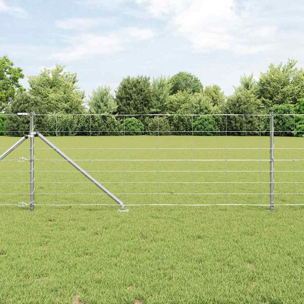 vidaXL Zaunpfosten Galvanisiert 100 x 0,8 m Stahl