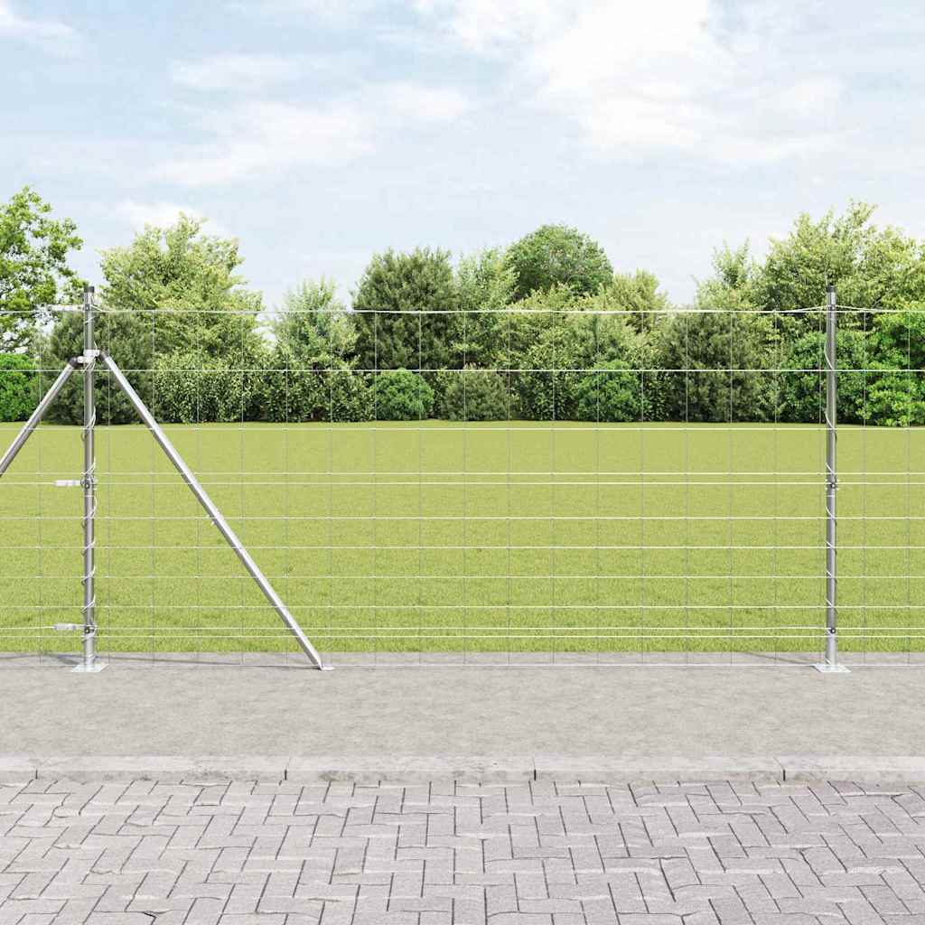 vidaXL Zaunpfosten Galvanisiert 25 x 1,2 m Stahl