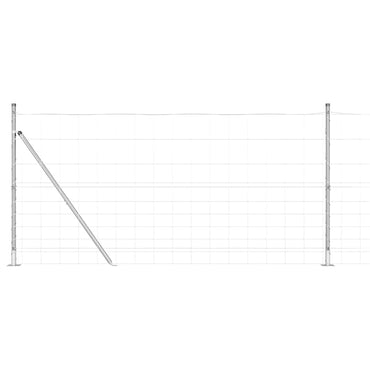 vidaXL Zaunpfosten Galvanisiert 25 x 1,2 m Stahl