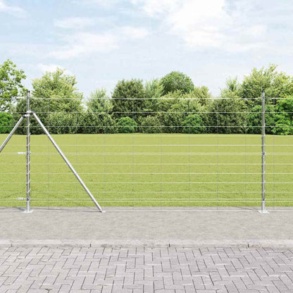vidaXL Zaunpfosten Galvanisiert 25 x 1,2 m Stahl