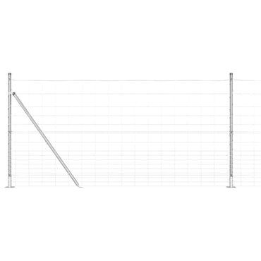 vidaXL Zaunpfosten Galvanisiert 25 x 1,2 m Stahl