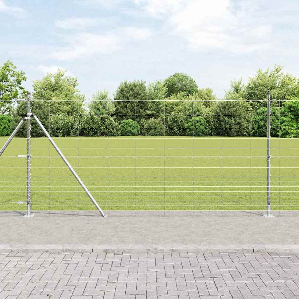 vidaXL Zaunpfosten Galvanisiert 25 x 1,2 m Stahl