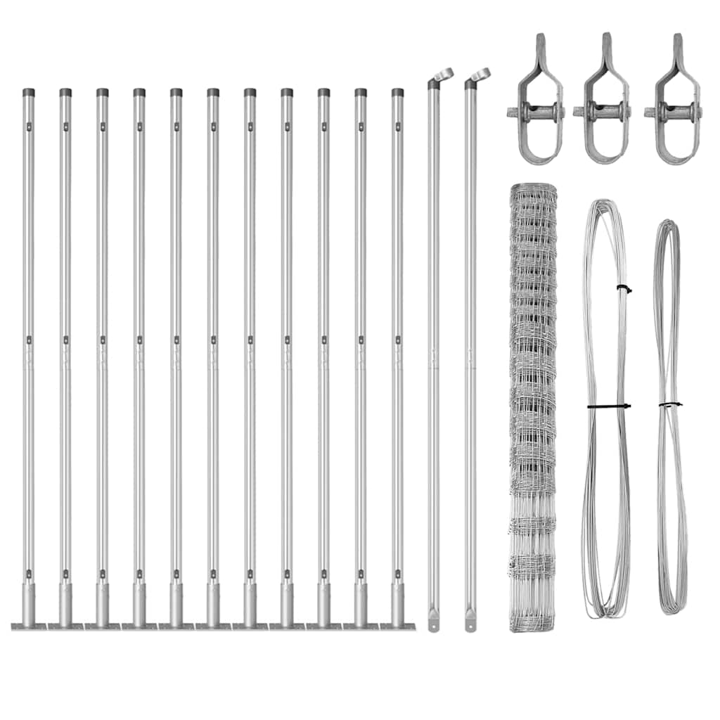 Zaunpfosten Galvanisiert 25 x 1,5 m Stahl