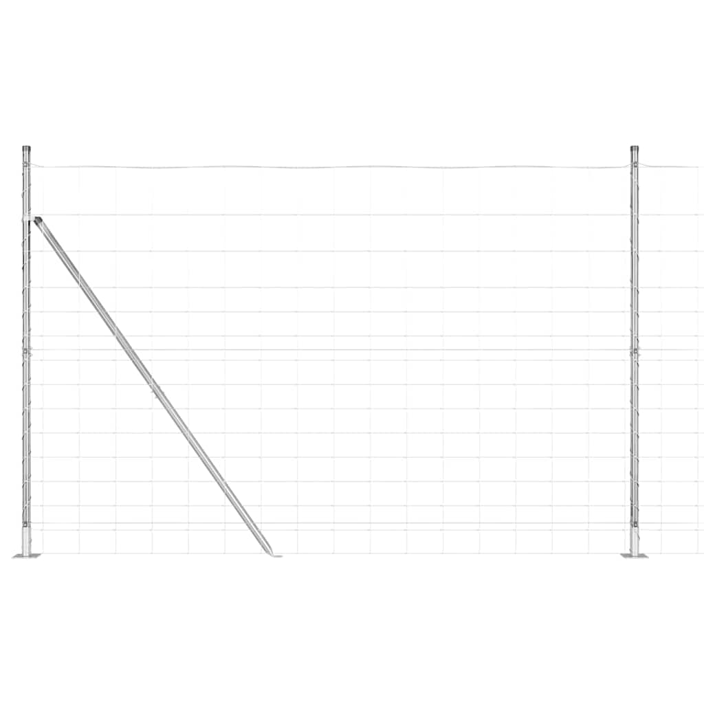 vidaXL Zaunpfosten Galvanisiert 25 x 1,6 m Stahl