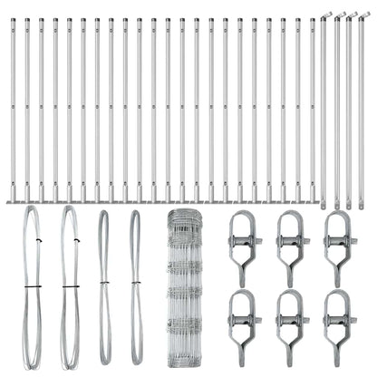 Zaunpfosten Galvanisiert 50 x 0,8 m Stahl