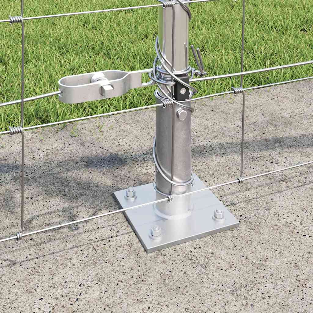 vidaXL Zaunpfosten Galvanisiert 50 x 0,8 m Stahl