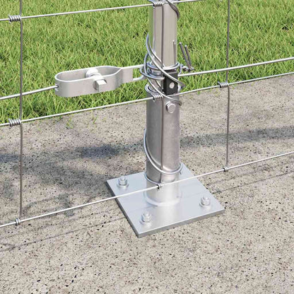 vidaXL Zaunpfosten Galvanisiert 50 x 0,8 m Stahl