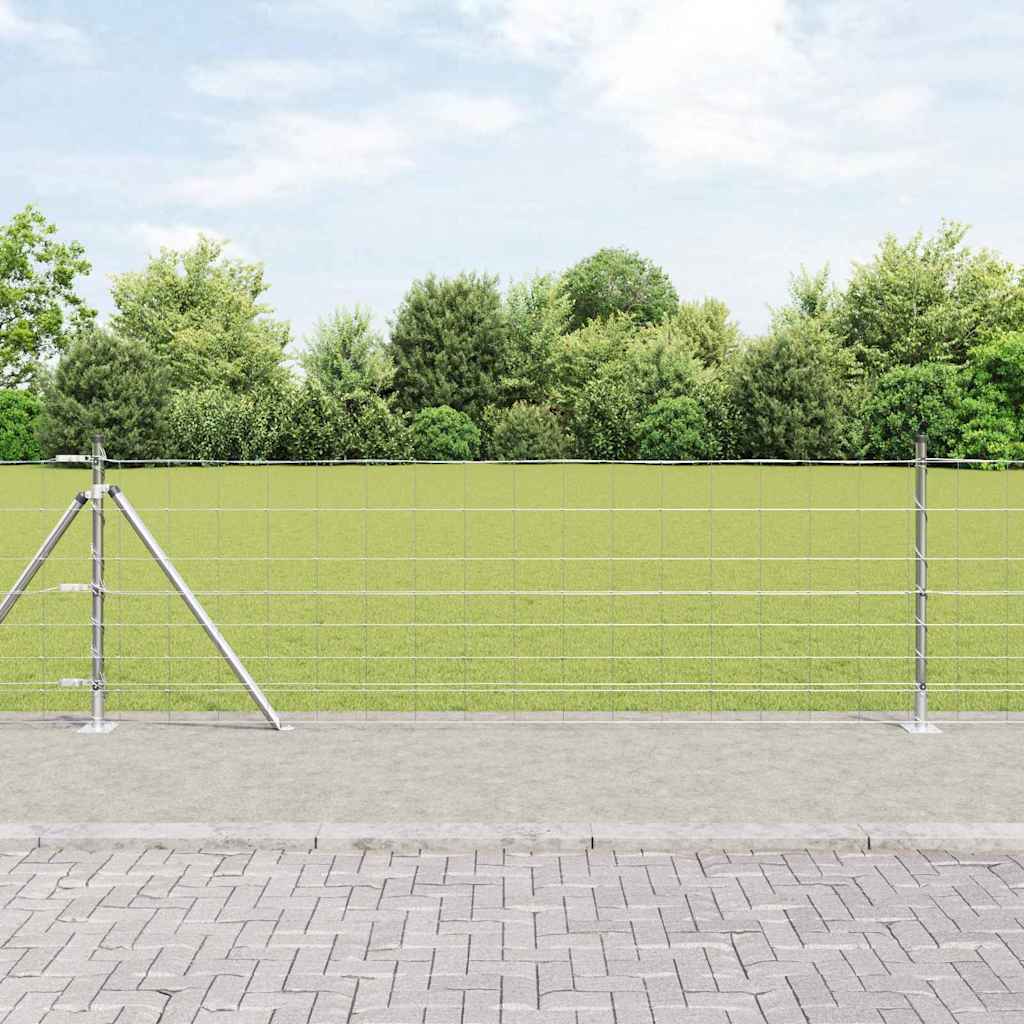 vidaXL Zaunpfosten Galvanisiert 50 x 0,8 m Stahl