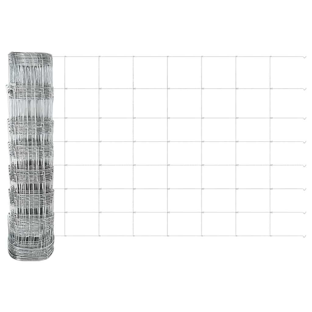 vidaXL Zaunpfosten Galvanisiert 50 x 0,8 m Stahl