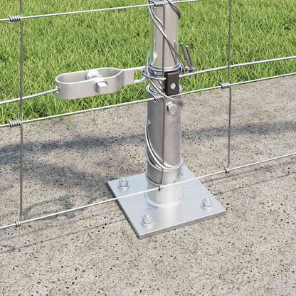 vidaXL Zaunpfosten Galvanisiert 50 x 1 m Stahl