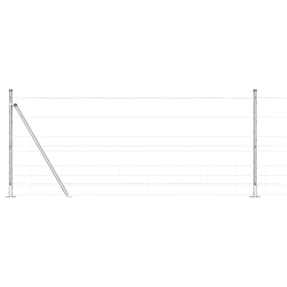 Zaunpfosten Galvanisiert 50 x 1 m Stahl