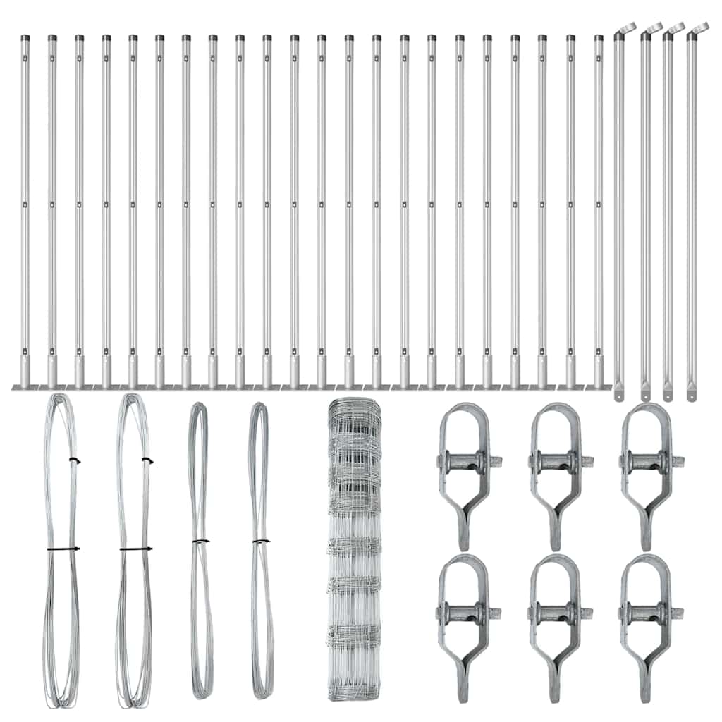 Zaunpfosten Galvanisiert 50 x 1 m Stahl