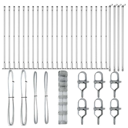 Zaunpfosten Galvanisiert 50 x 1 m Stahl